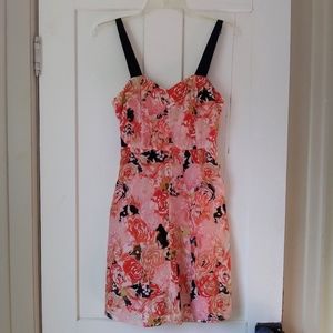 Candie's Pink Peach Floral Dress